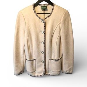 Geiger pure new wool cream / Beige jacket size Small